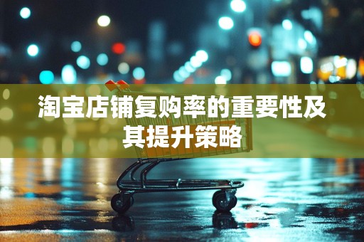 淘宝店铺复购率的重要性及其提升策略