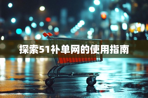 探索51补单网的使用指南