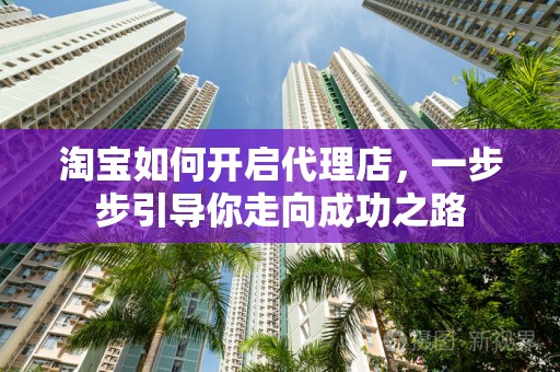 淘宝如何开启代理店，一步步引导你走向成功之路