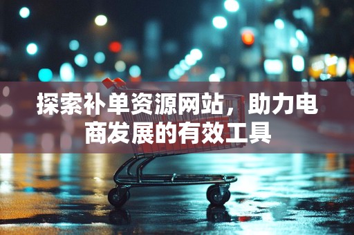 探索补单资源网站，助力电商发展的有效工具
