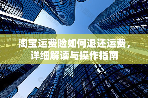淘宝运费险如何退还运费，详细解读与操作指南