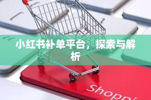 小红书补单平台，探索与解析