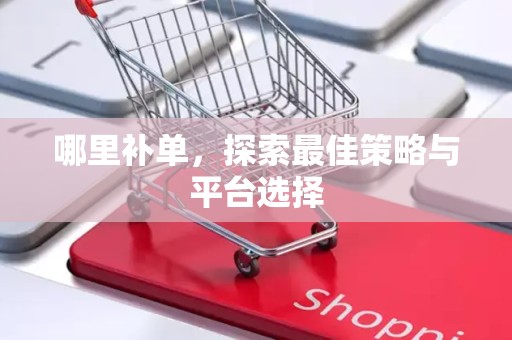 哪里补单，探索最佳策略与平台选择
