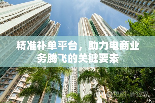 精准补单平台，助力电商业务腾飞的关键要素