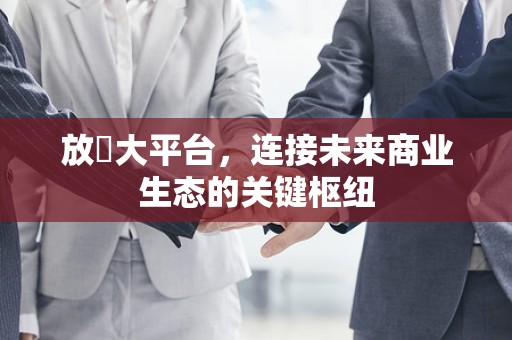 放單大平台，连接未来商业生态的关键枢纽