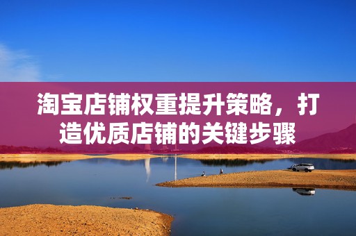 淘宝店铺权重提升策略，打造优质店铺的关键步骤