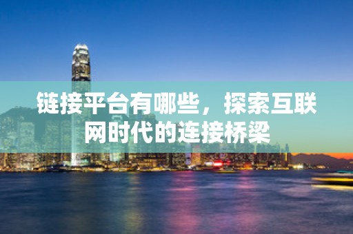 链接平台有哪些，探索互联网时代的连接桥梁