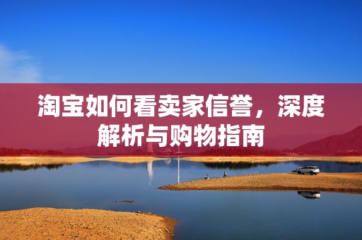 淘宝如何看卖家信誉，深度解析与购物指南