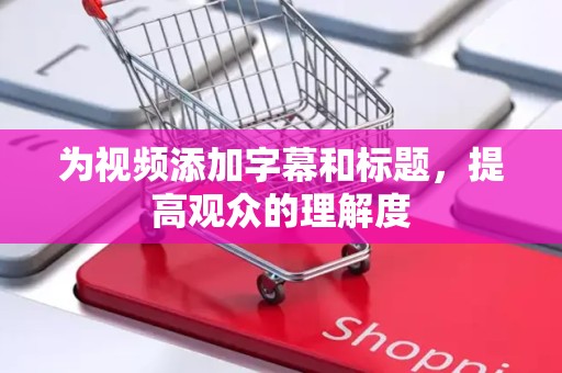 为视频添加字幕和标题，提高观众的理解度