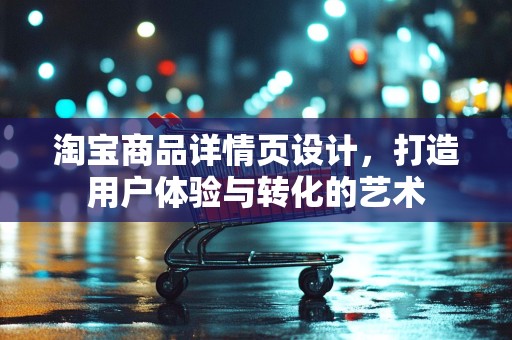 淘宝商品详情页设计，打造用户体验与转化的艺术