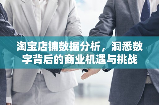 淘宝店铺数据分析，洞悉数字背后的商业机遇与挑战