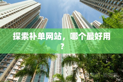 探索补单网站，哪个最好用？