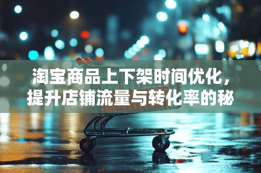 淘宝商品上下架时间优化，提升店铺流量与转化率的秘诀