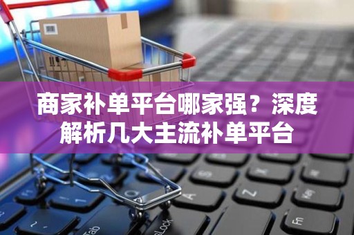 商家补单平台哪家强？深度解析几大主流补单平台
