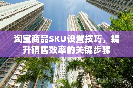 淘宝商品SKU设置技巧，提升销售效率的关键步骤