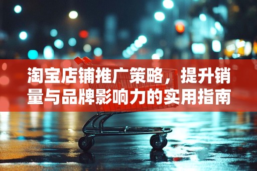 淘宝店铺推广策略，提升销量与品牌影响力的实用指南