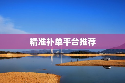 精准补单平台推荐