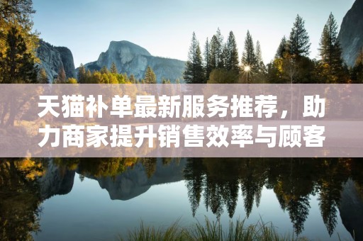 天猫补单最新服务推荐，助力商家提升销售效率与顾客体验