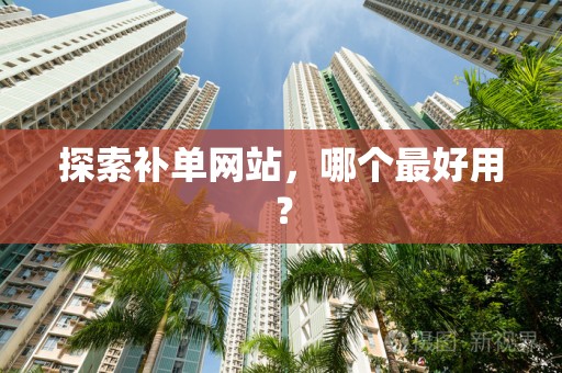 探索补单网站，哪个最好用？