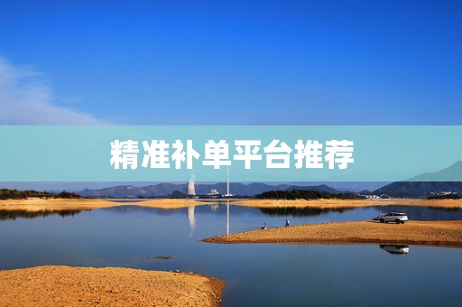 精准补单平台推荐