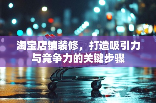 淘宝店铺装修，打造吸引力与竞争力的关键步骤