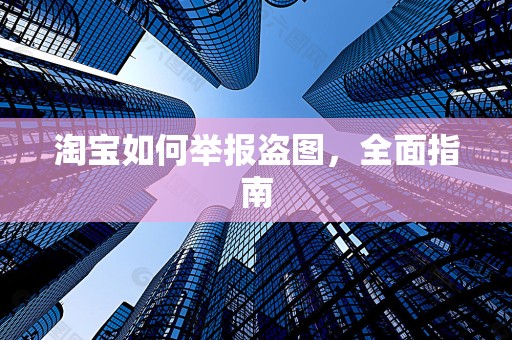 淘宝如何举报盗图，全面指南