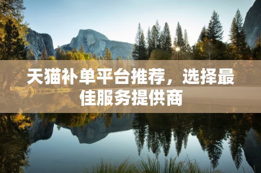 天猫补单平台推荐，选择最佳服务提供商
