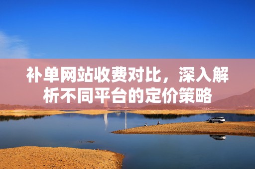 补单网站收费对比，深入解析不同平台的定价策略