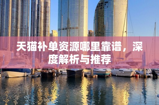 天猫补单资源哪里靠谱，深度解析与推荐