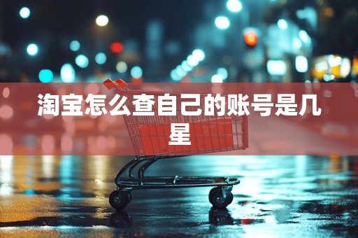 淘宝怎么查自己的账号是几星