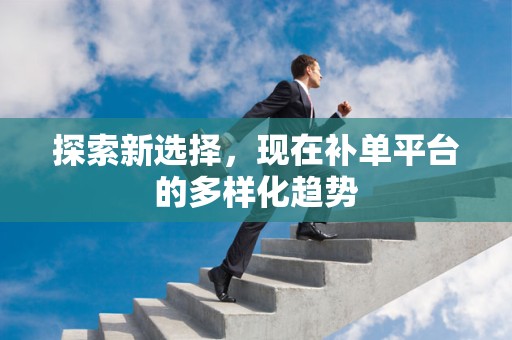 探索新选择，现在补单平台的多样化趋势