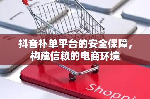 抖音补单平台的安全保障，构建信赖的电商环境