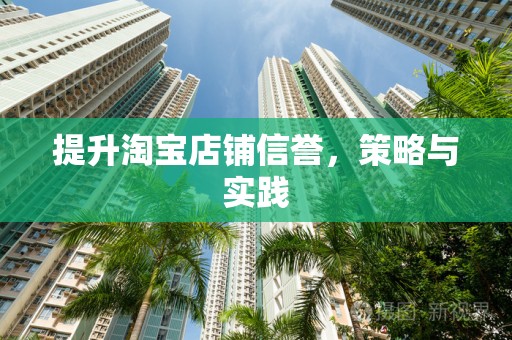 提升淘宝店铺信誉，策略与实践