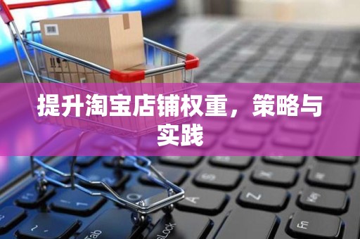 提升淘宝店铺权重，策略与实践