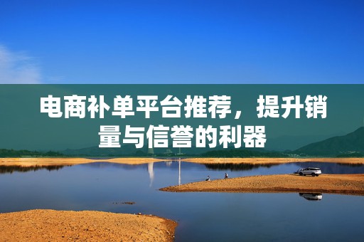 电商补单平台推荐，提升销量与信誉的利器