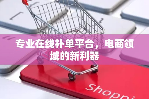 专业在线补单平台，电商领域的新利器