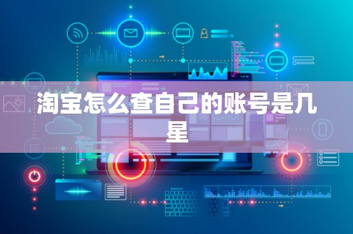 淘宝怎么查自己的账号是几星