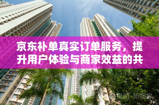 京东补单真实订单服务，提升用户体验与商家效益的共赢策略