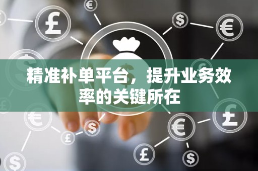精准补单平台，提升业务效率的关键所在