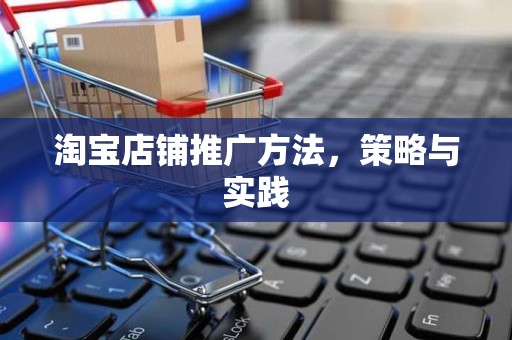 淘宝店铺推广方法，策略与实践