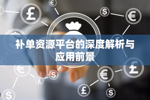 补单资源平台的深度解析与应用前景