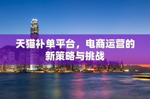 天猫补单平台，电商运营的新策略与挑战