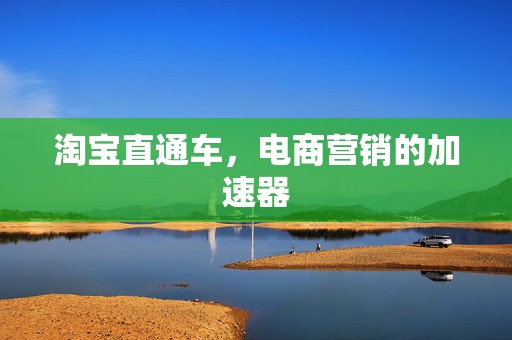 淘宝直通车，电商营销的加速器