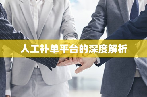 人工补单平台的深度解析