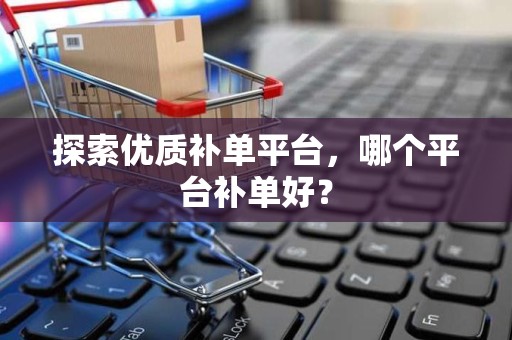 探索优质补单平台，哪个平台补单好？