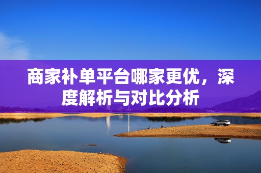 商家补单平台哪家更优，深度解析与对比分析