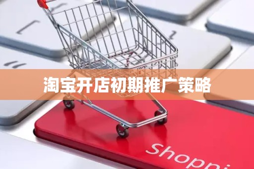 淘宝开店初期推广策略