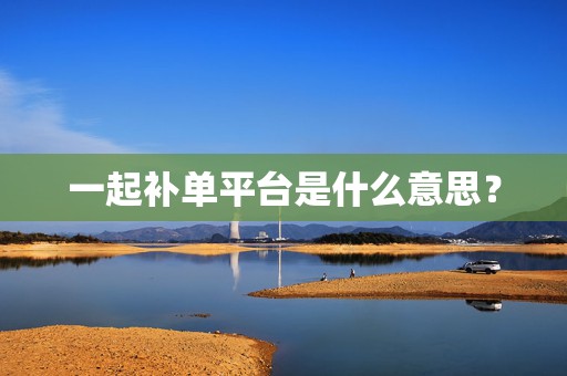 一起补单平台是什么意思？