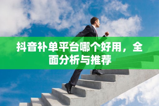 抖音补单平台哪个好用，全面分析与推荐