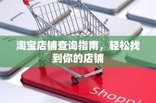 淘宝店铺查询指南，轻松找到你的店铺